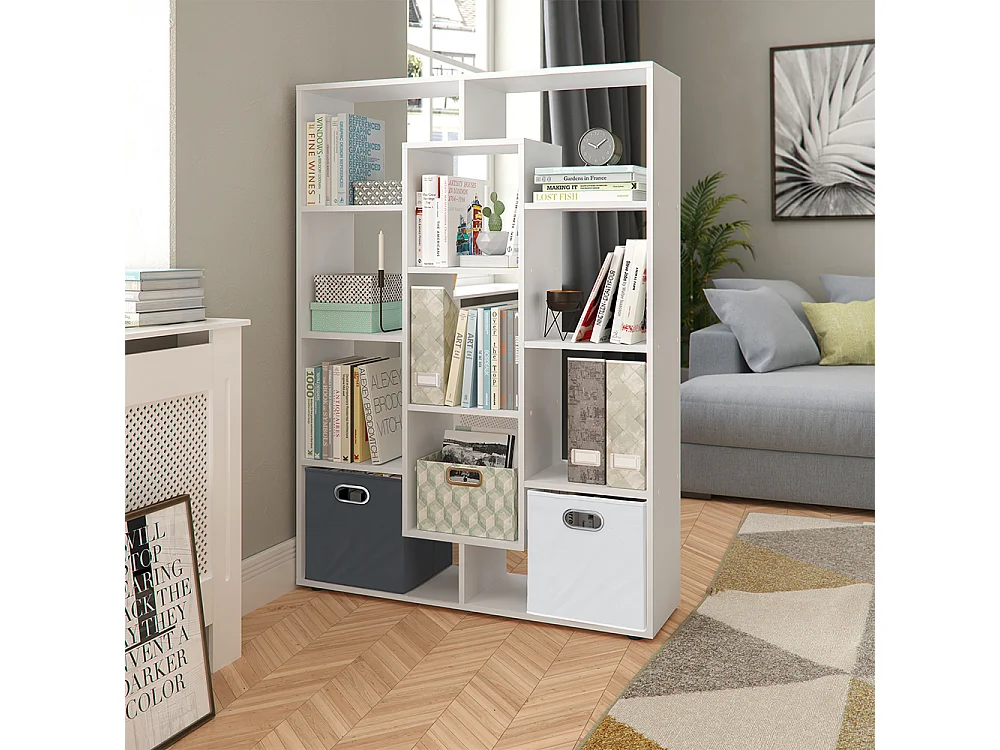 Raumteiler branco 107.2x29x143