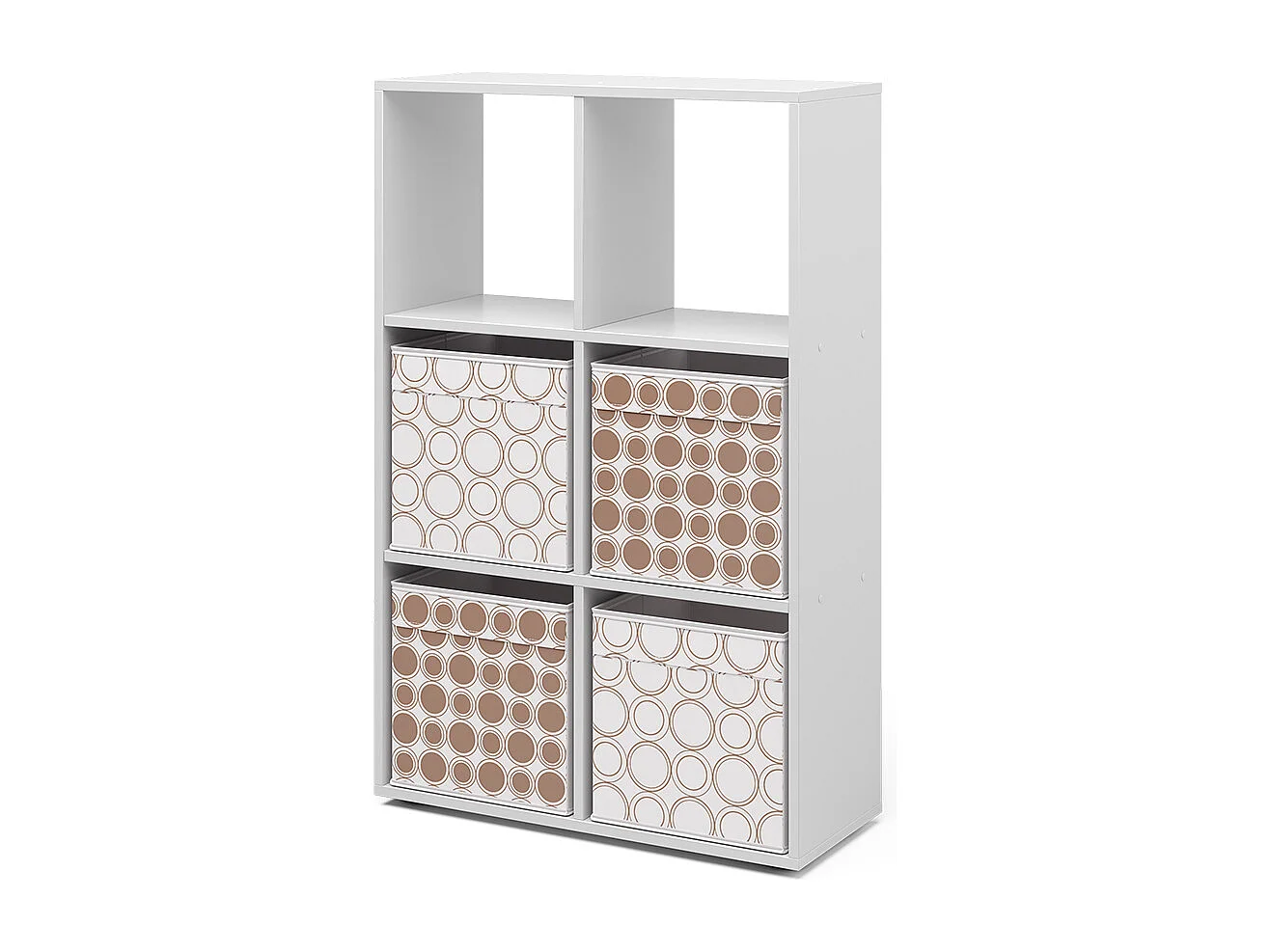 Meuble de rangement cube blanc 72x29x107.8