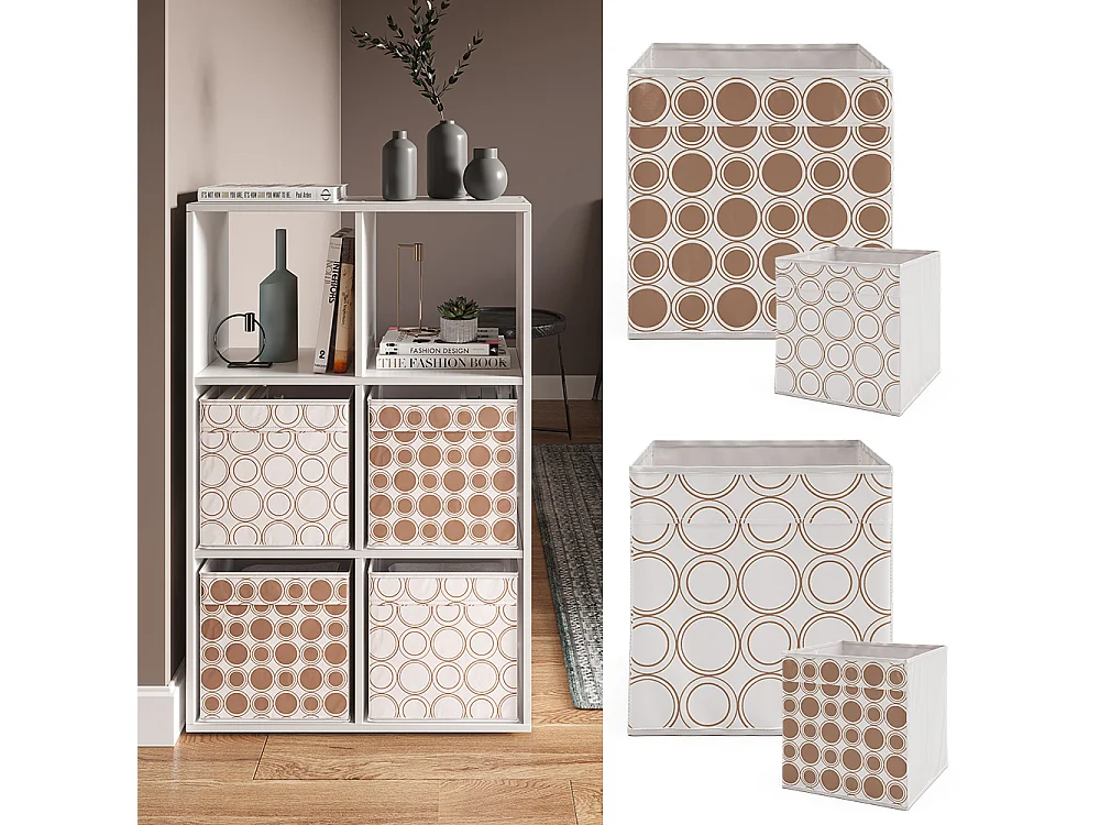 Meuble de rangement cube blanc 72x29x107.8