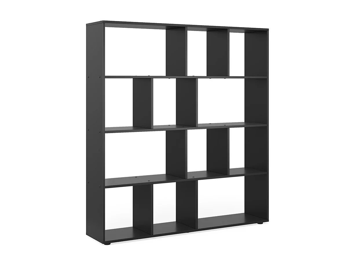 Meuble de rangement cube noir 131.6x29x143 pilar