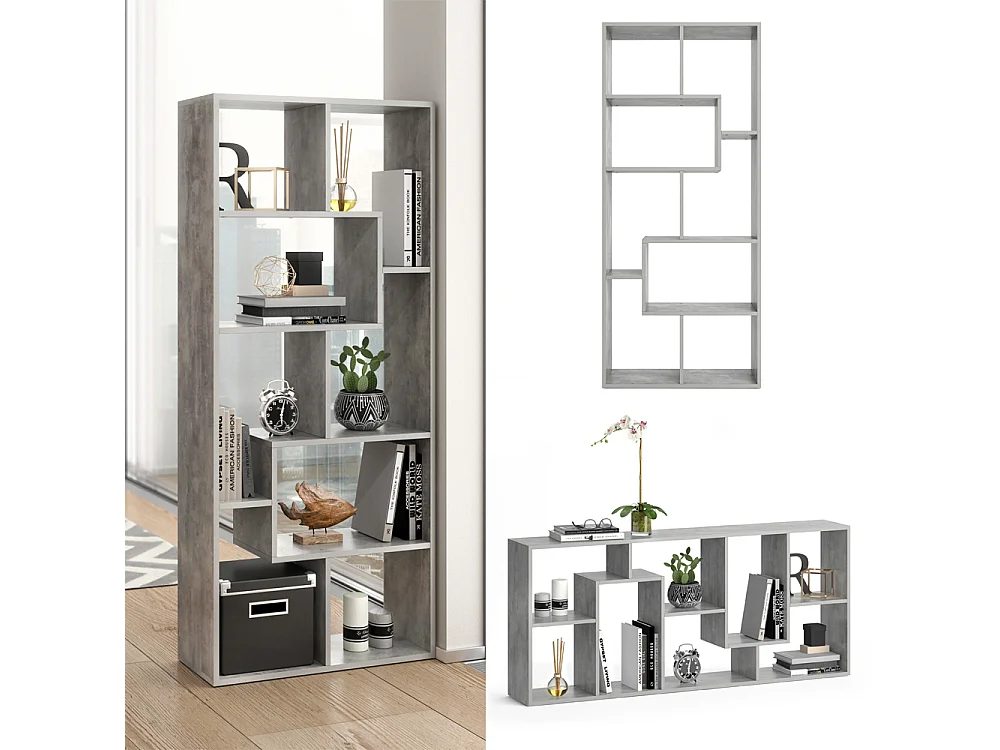 Séparateur despace gris 160.6x25x67.2 noa