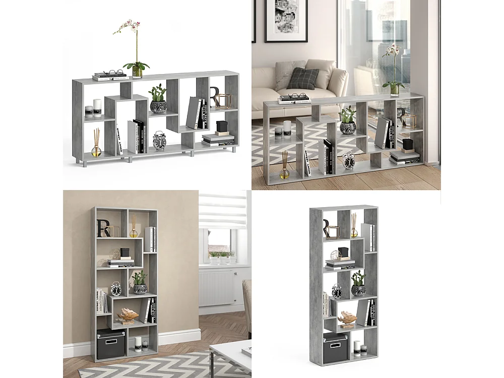 Séparateur despace gris 160.6x25x67.2 noa