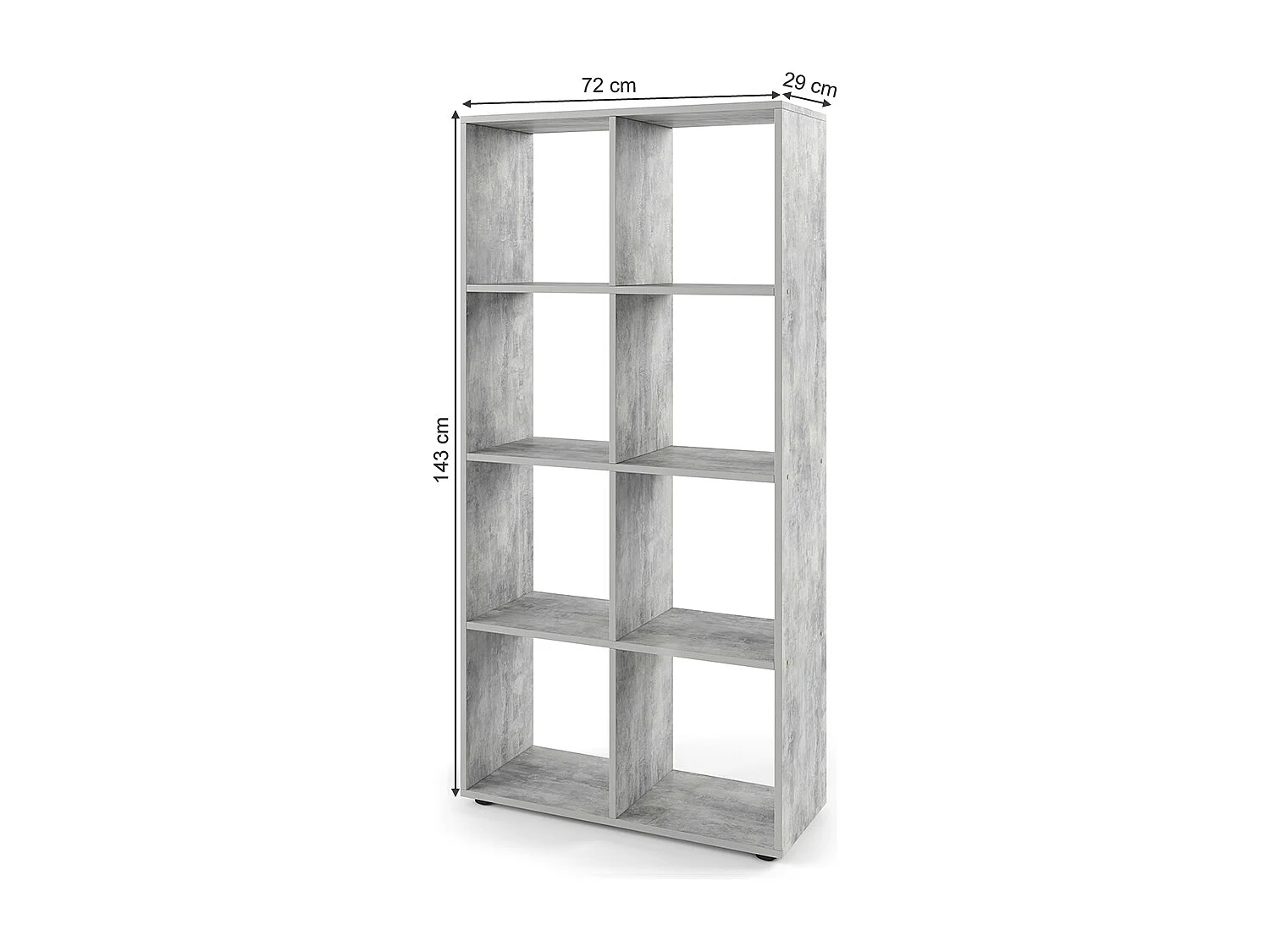 Room Divider beton 143x29x72 scutum