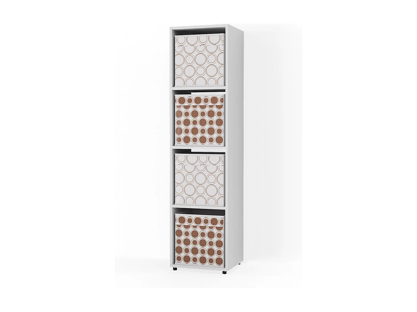 Meuble de rangement blanc 142.5x33x36.2 ludus