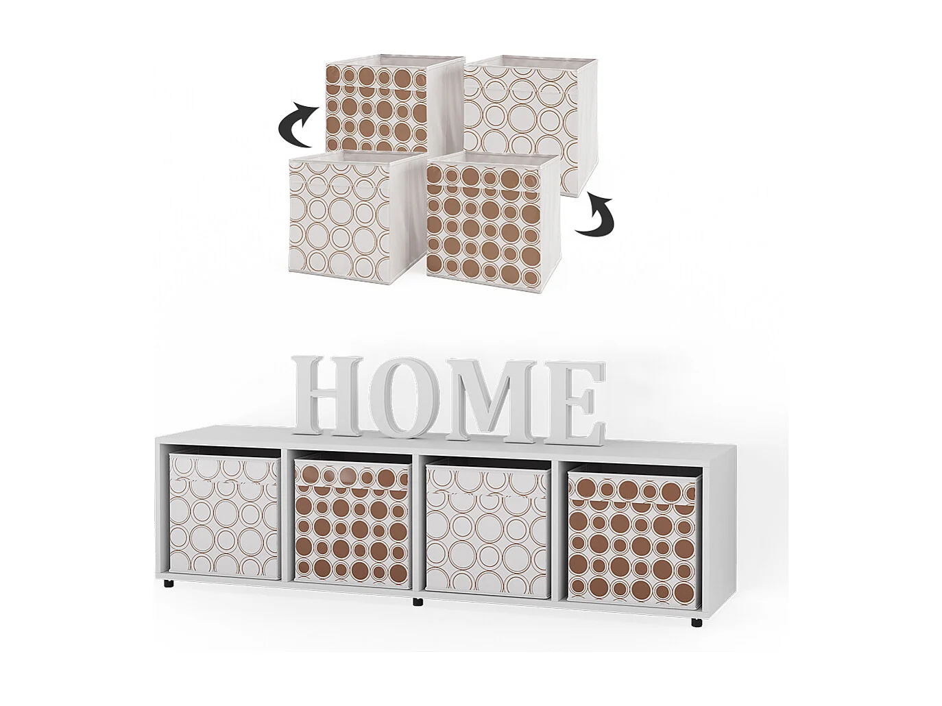 Meuble de rangement blanc 142.5x33x36.2 ludus