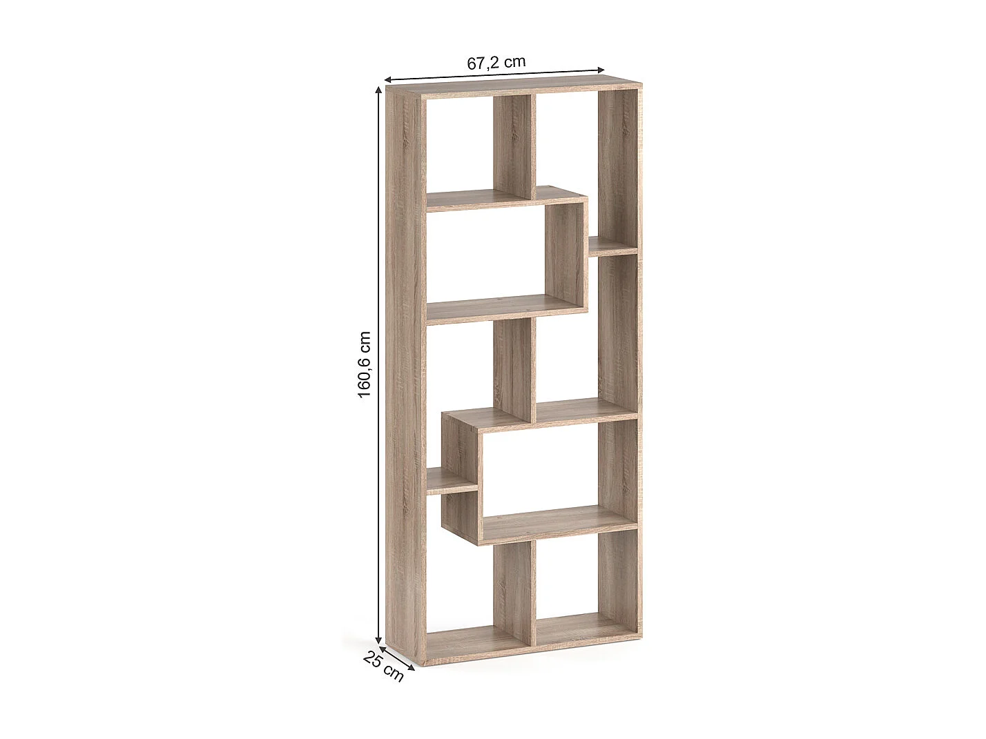 Séparateur despace sonoma 160.6x25x67.2 noa