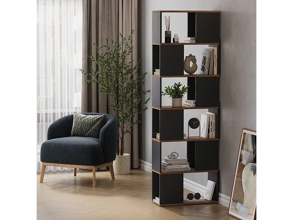 Séparation de pièce anthracite/chêne doré 60x24x186 eneos