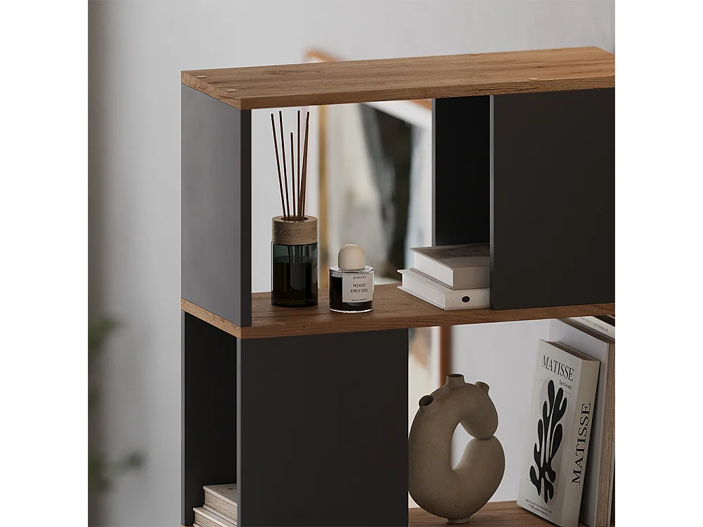 Séparation de pièce anthracite/chêne doré 60x24x186 eneos