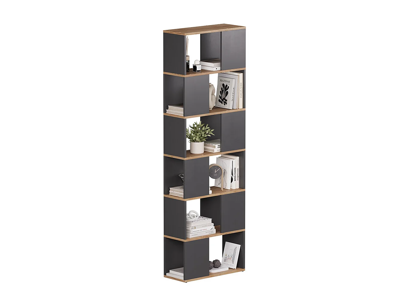 Rumdeler antracit/gylden eg 60x24x186 eneos