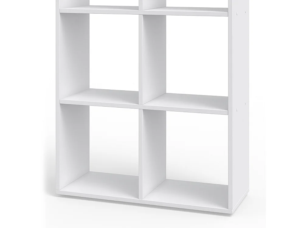Meuble de rangement cube blanc 72x29x107.8 karree