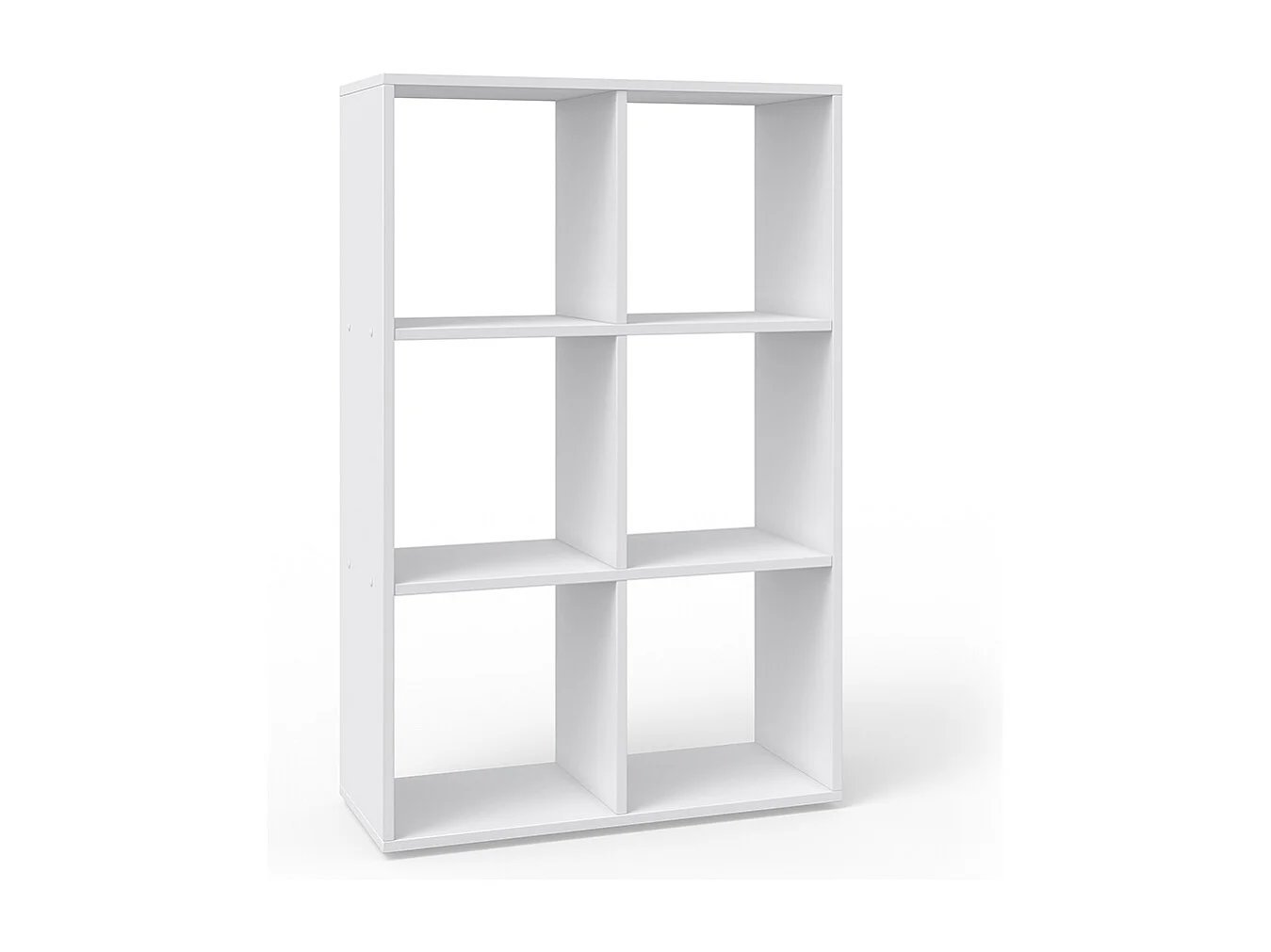 Meuble de rangement cube blanc 72x29x107.8 karree