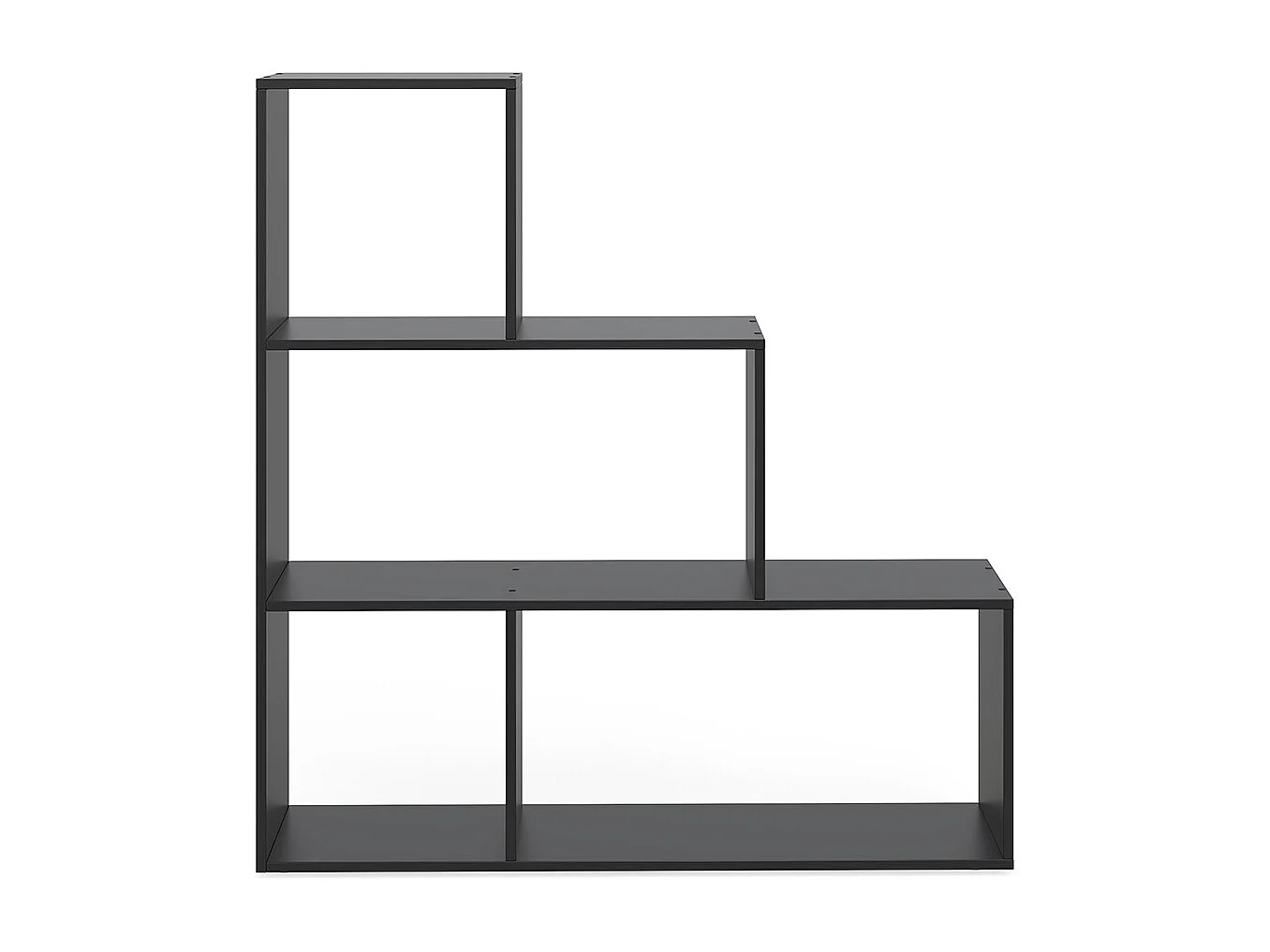 Treppenregal schwarz 116.8x29x123.2