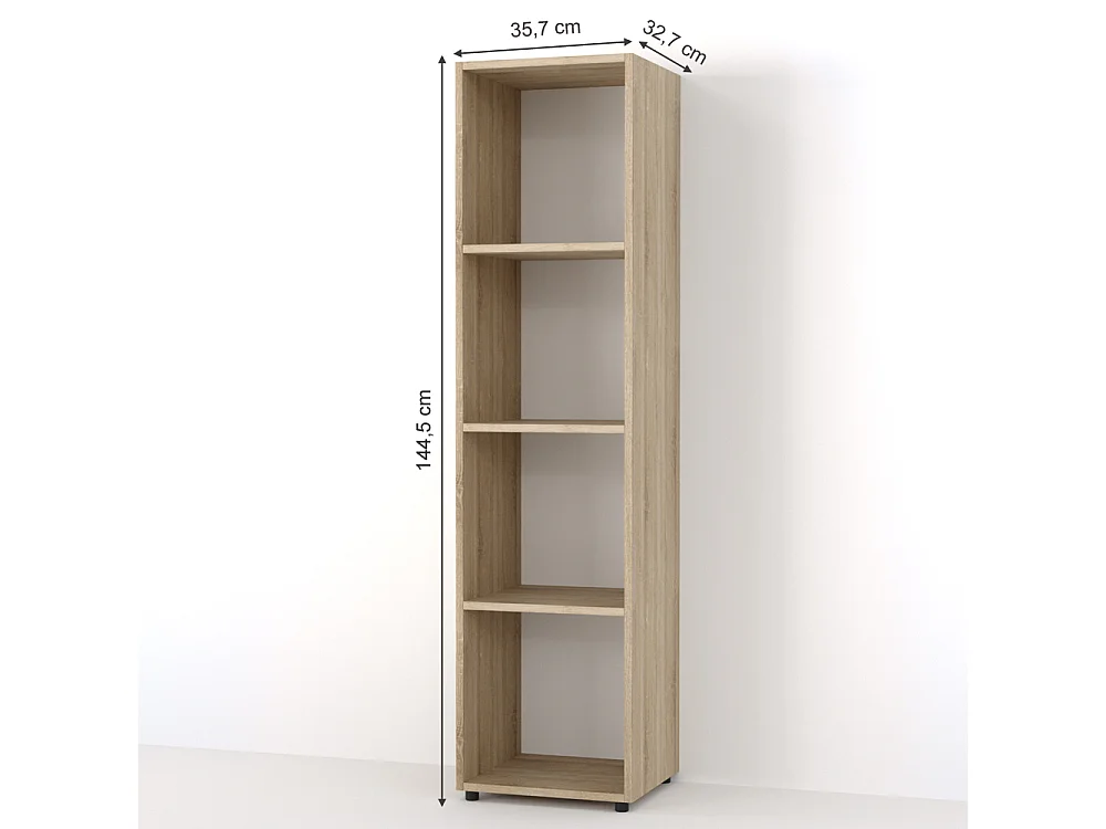 Meuble de rangement cube sonoma 142.5x33x36.2 ludus