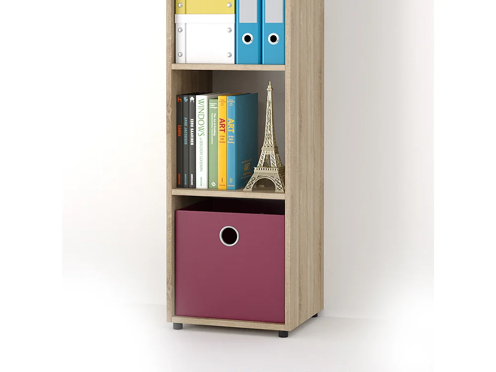 Meuble de rangement cube sonoma 142.5x33x36.2 ludus