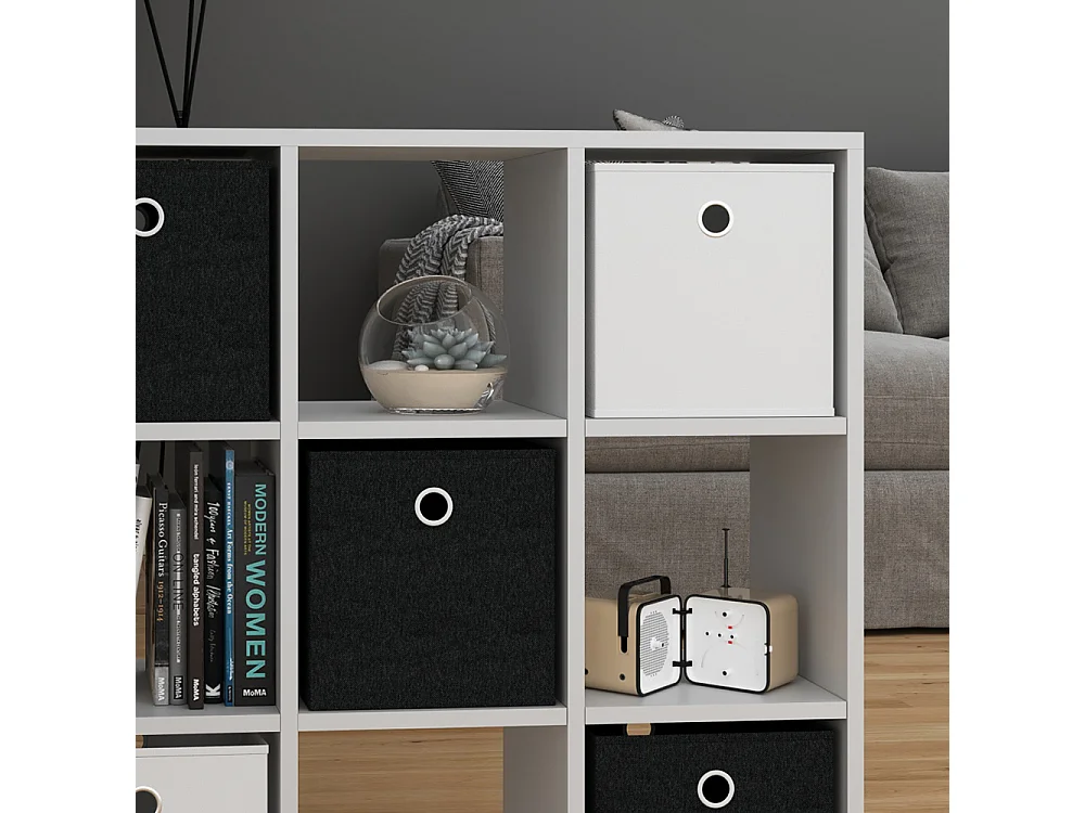 Meuble de rangement cube blanc 82.8x26x82.8 hylda