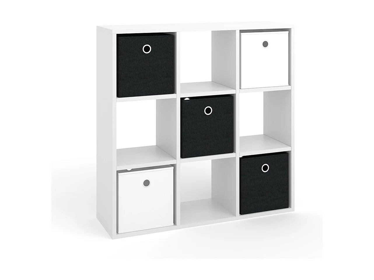 Meuble de rangement cube blanc 82.8x26x82.8 hylda