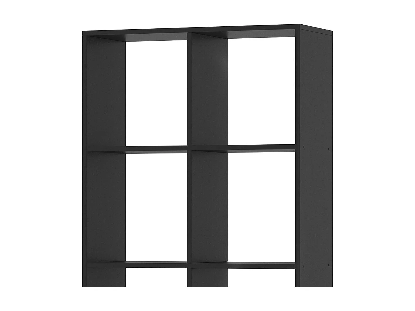 Meuble de rangement cube noir 143x29x72 scutum