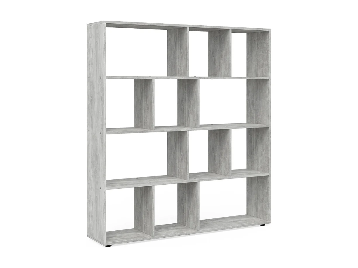 Raumteiler grau 131.6x29x143 pilar