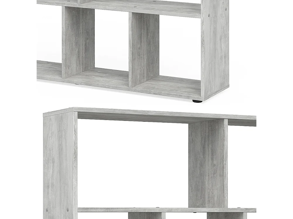 Meuble de rangement cube gris 131.6x29x143 pilar