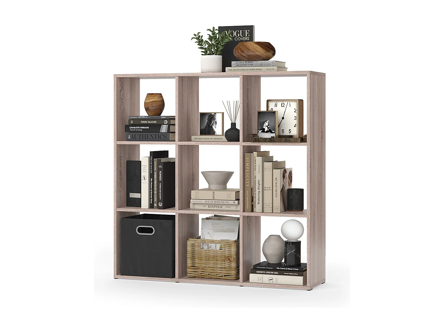 Meuble de rangement cube sonoma 104x29x108 nove