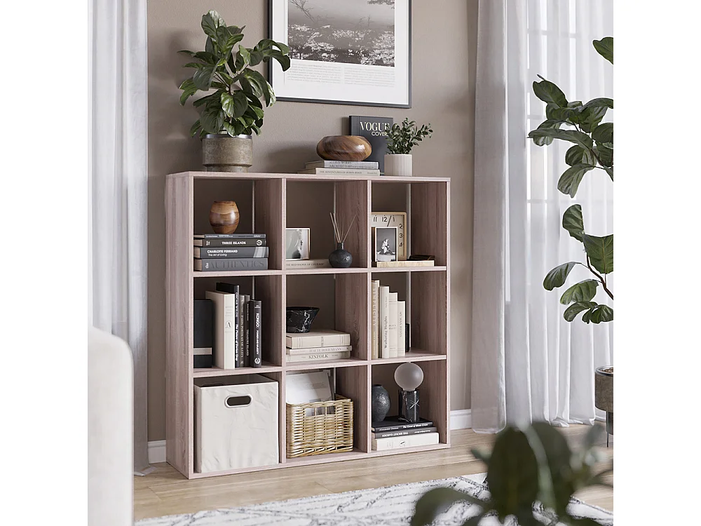 Meuble de rangement cube sonoma 104x29x108 nove