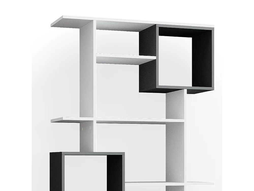 Meuble de rangement cube blanc/anthracite 92x29x187.7 cube