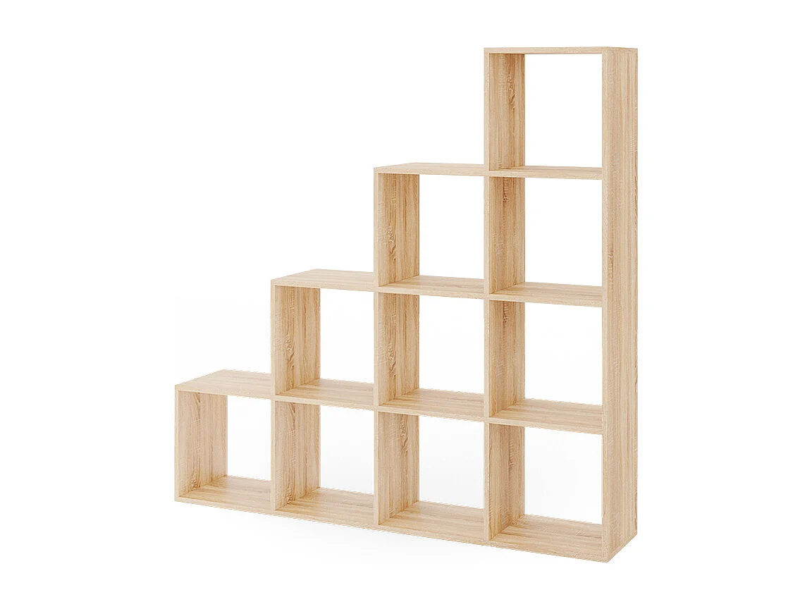 Treppenregal sonoma 142.5x29x140