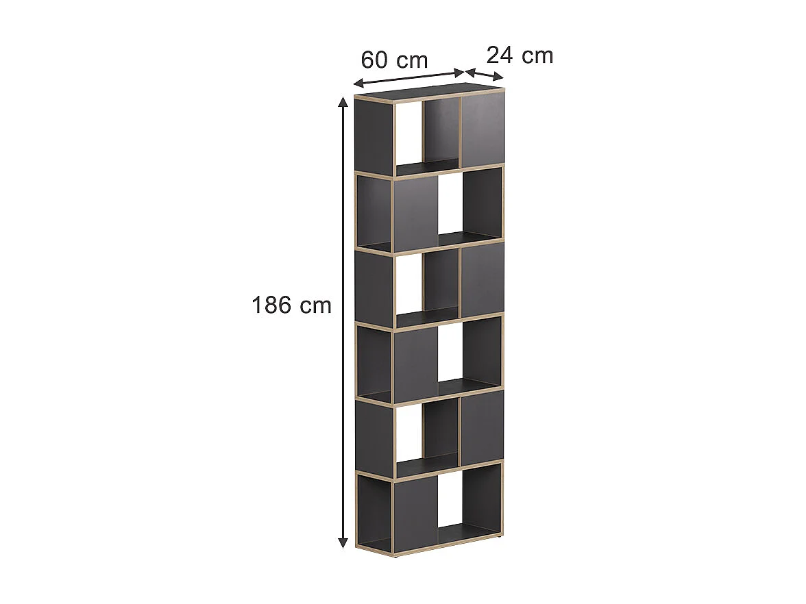 Rumdeler antracit/eg 60x24x186 eneos