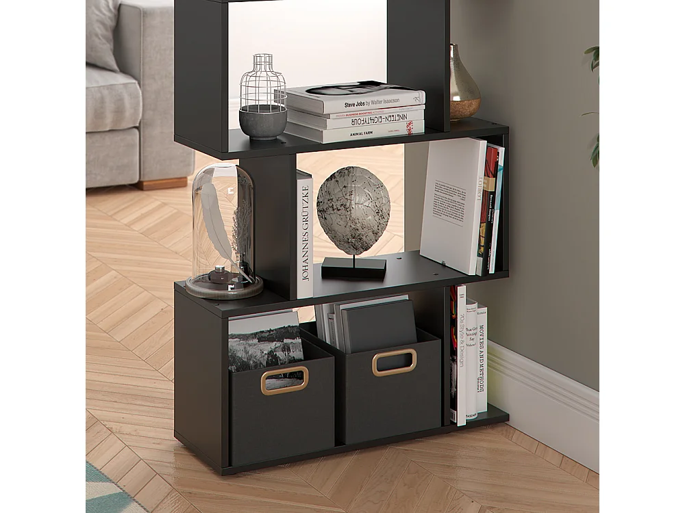 Separador de ambientes negro 70x23.8x192.2 levio