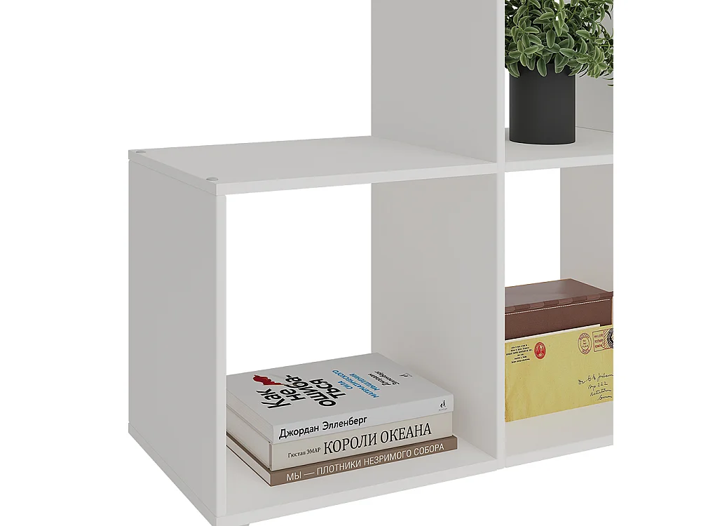 Treppenregal weiß 138x29x143 aramis