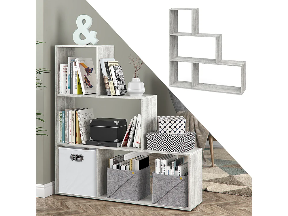 Étagère gris 116.8x29x123.2