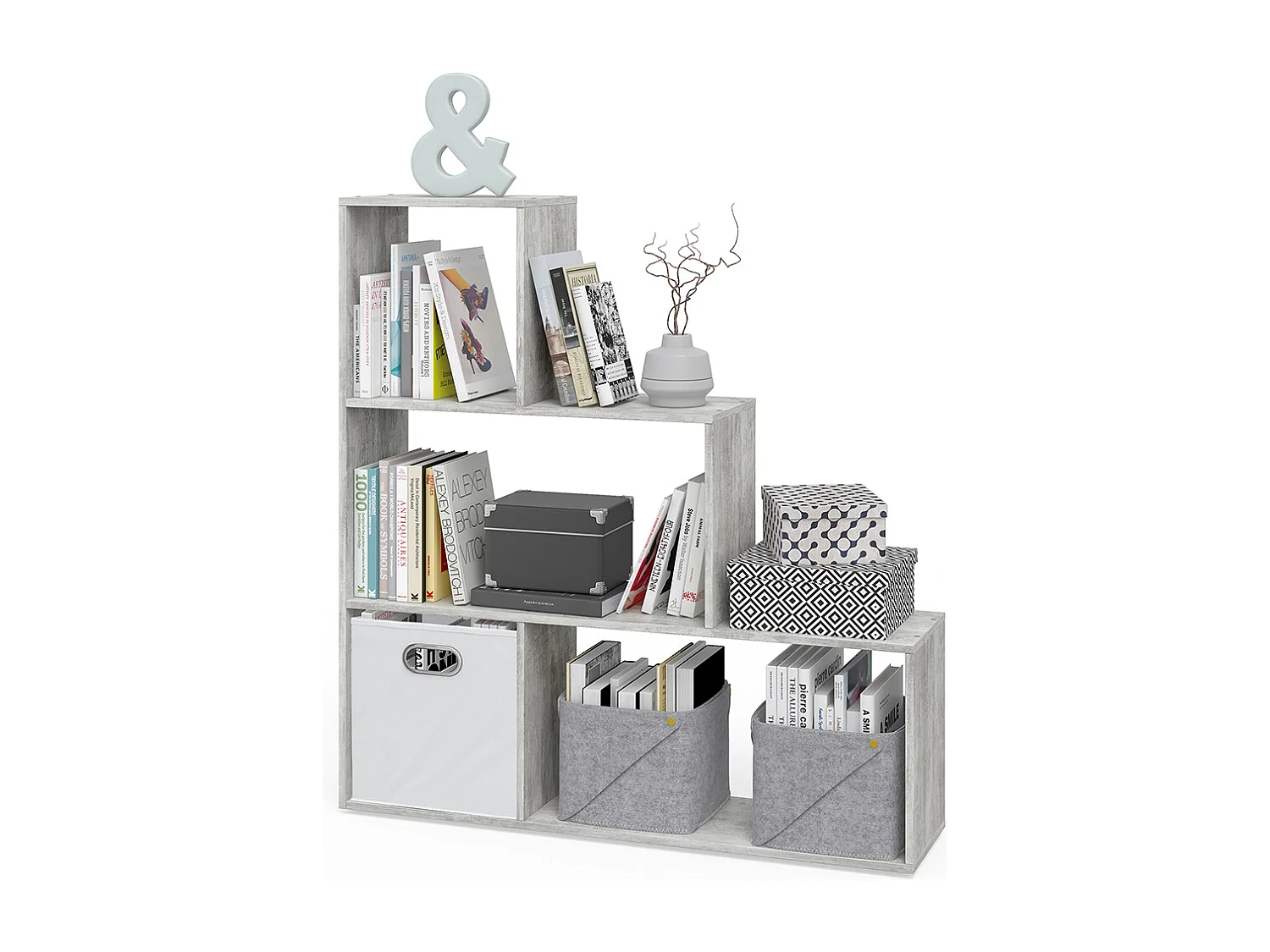 Étagère gris 116.8x29x123.2