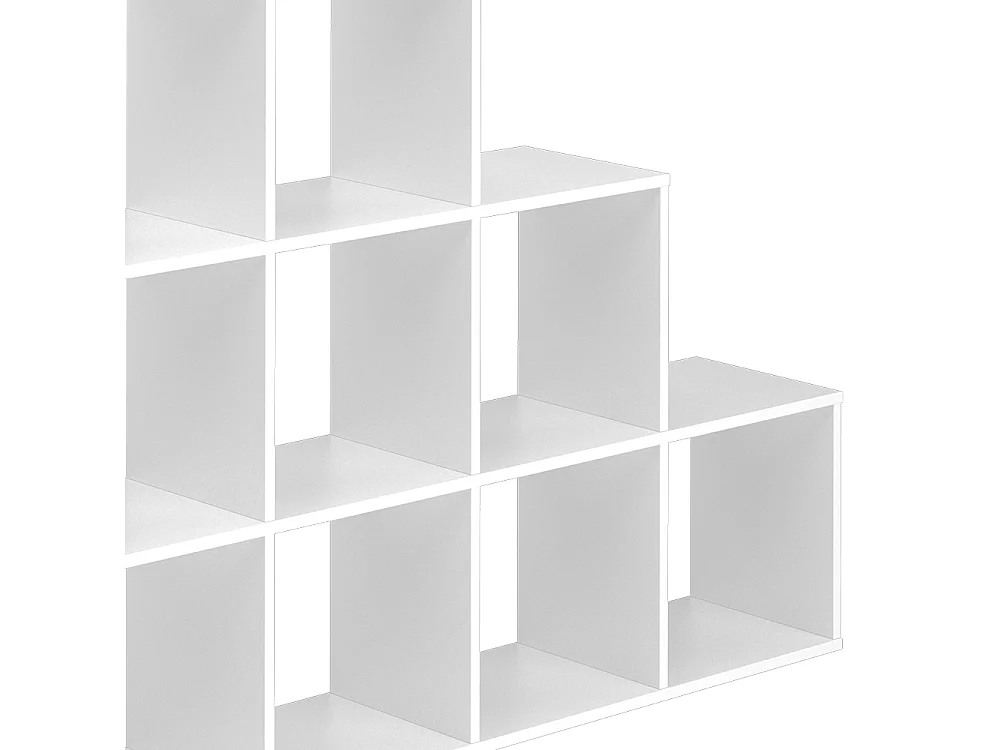 Treppenregal weiß 142.4x29x107.8