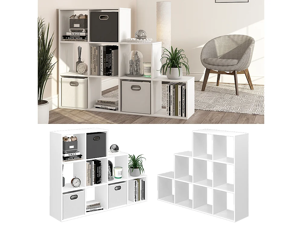 Étagère blanc 142.4x29x107.8