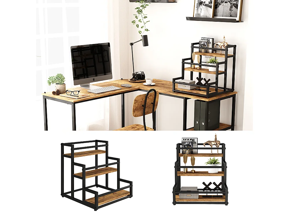 Scaffale per scale rovere rustico 33x34x34 fyrk