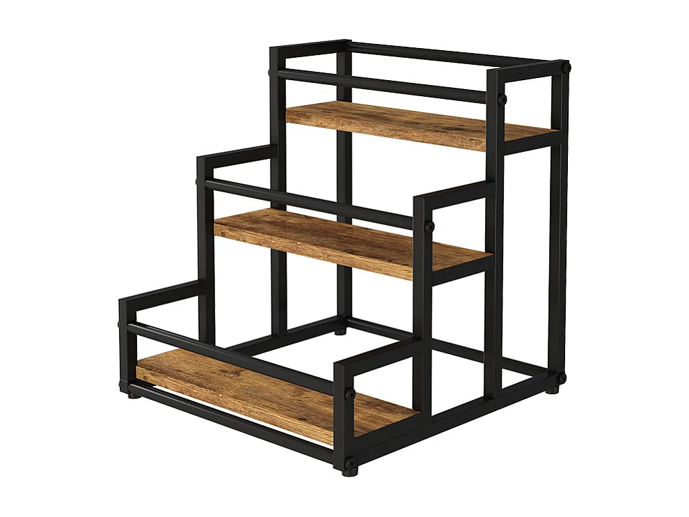Staircase shelf rustic oak 33x34x34 fyrk