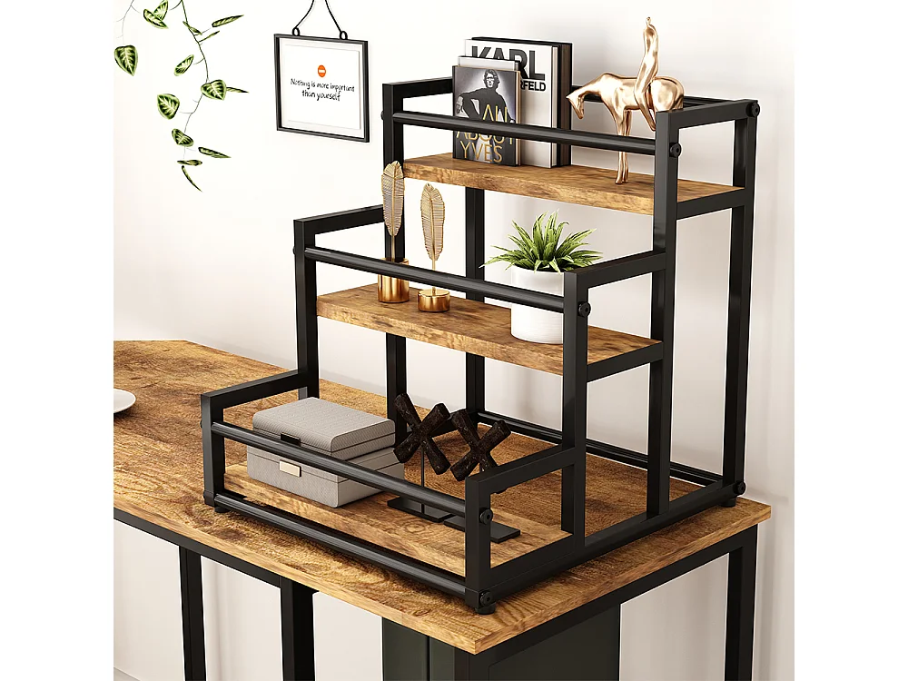 Staircase shelf rustic oak 33x34x34 fyrk