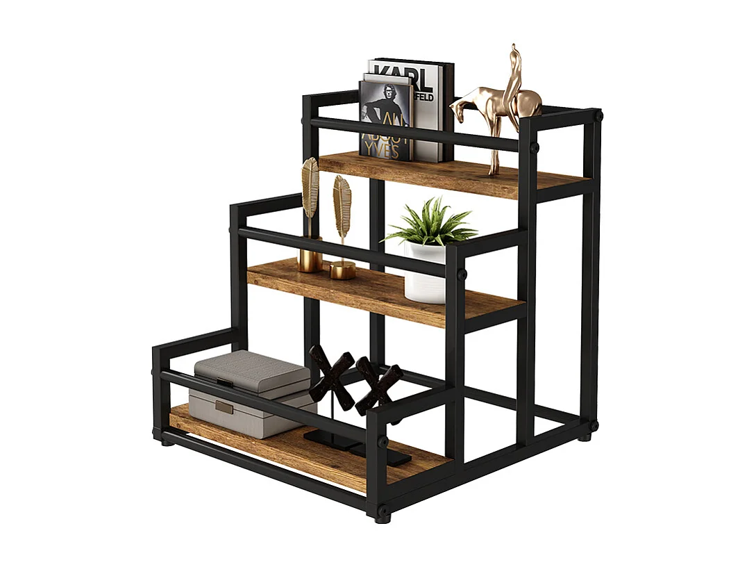 Staircase shelf rustic oak 33x34x34 fyrk