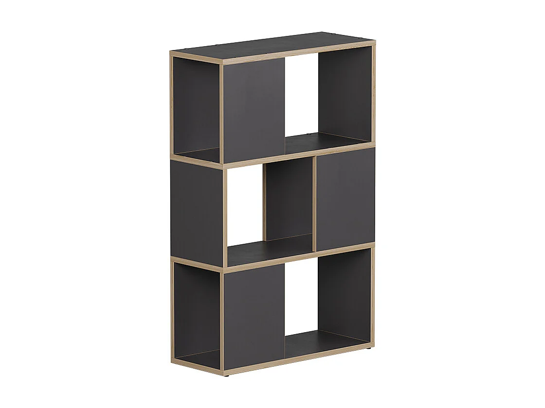 Raumteiler anthrazit/eiche 60x24x94 eneos