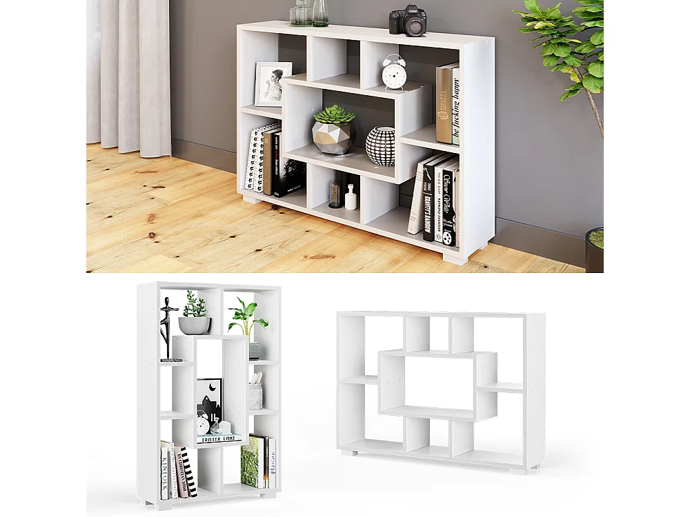 Room Divider biały 60.2x20.1x90 domus