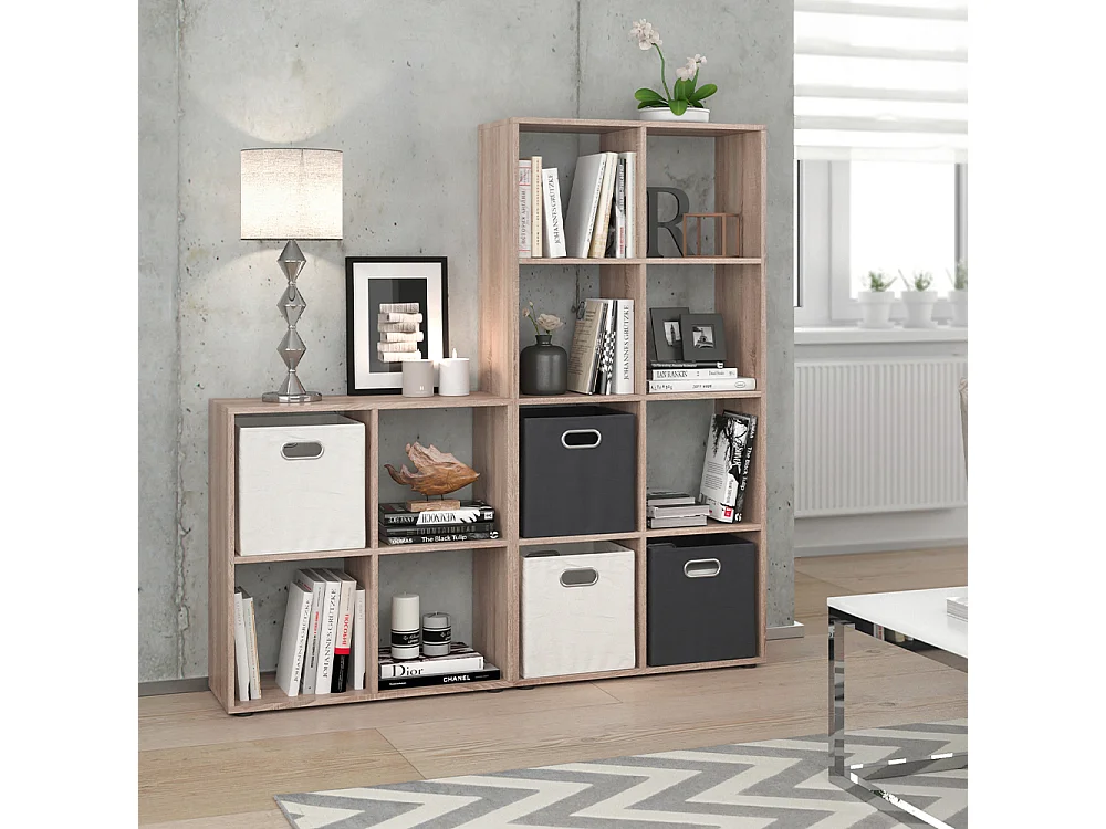 Meuble de rangement cube sonoma 143x29x72 scutum