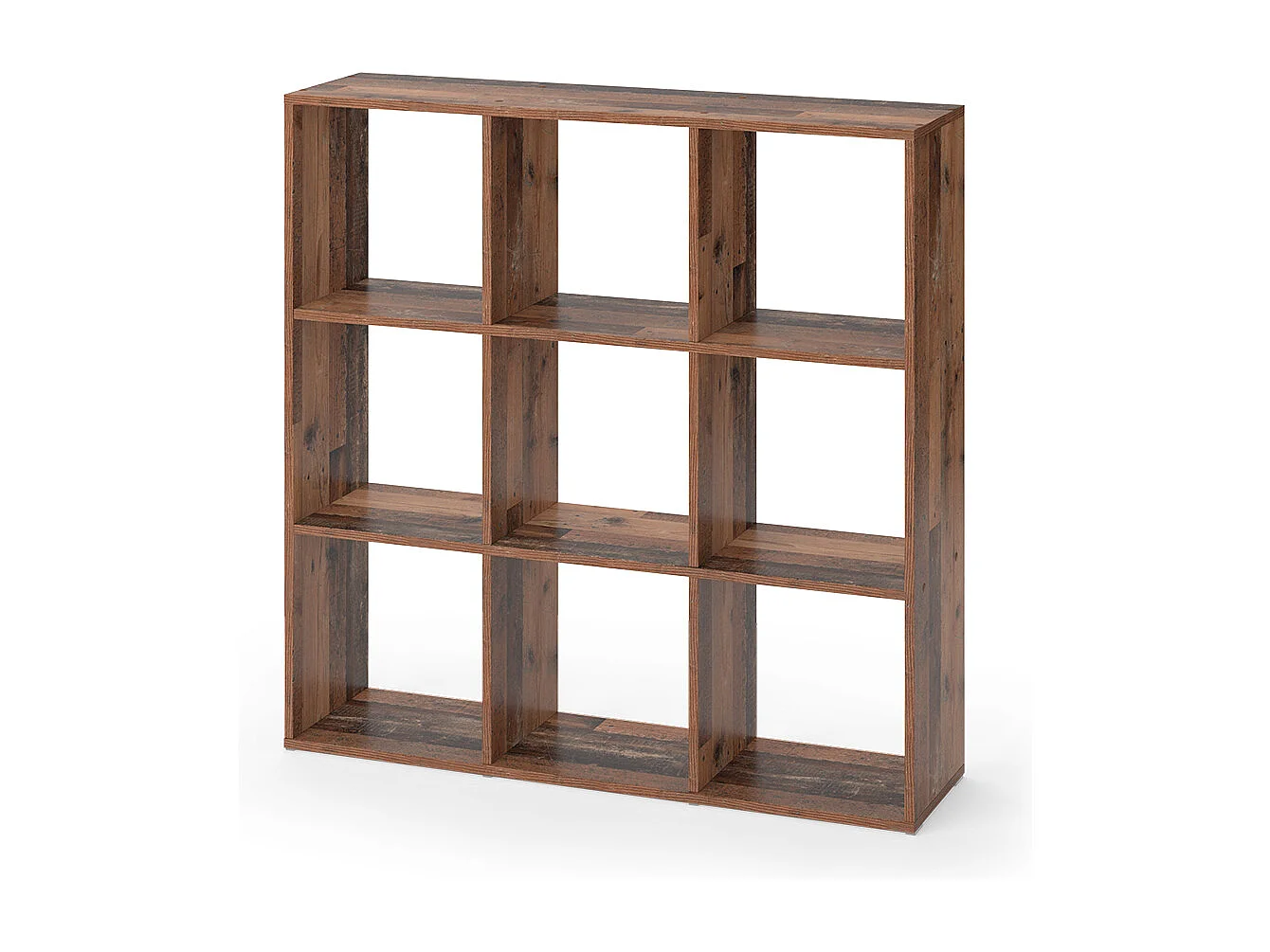 Meuble de rangement cube bois antique 104x29x108 nove