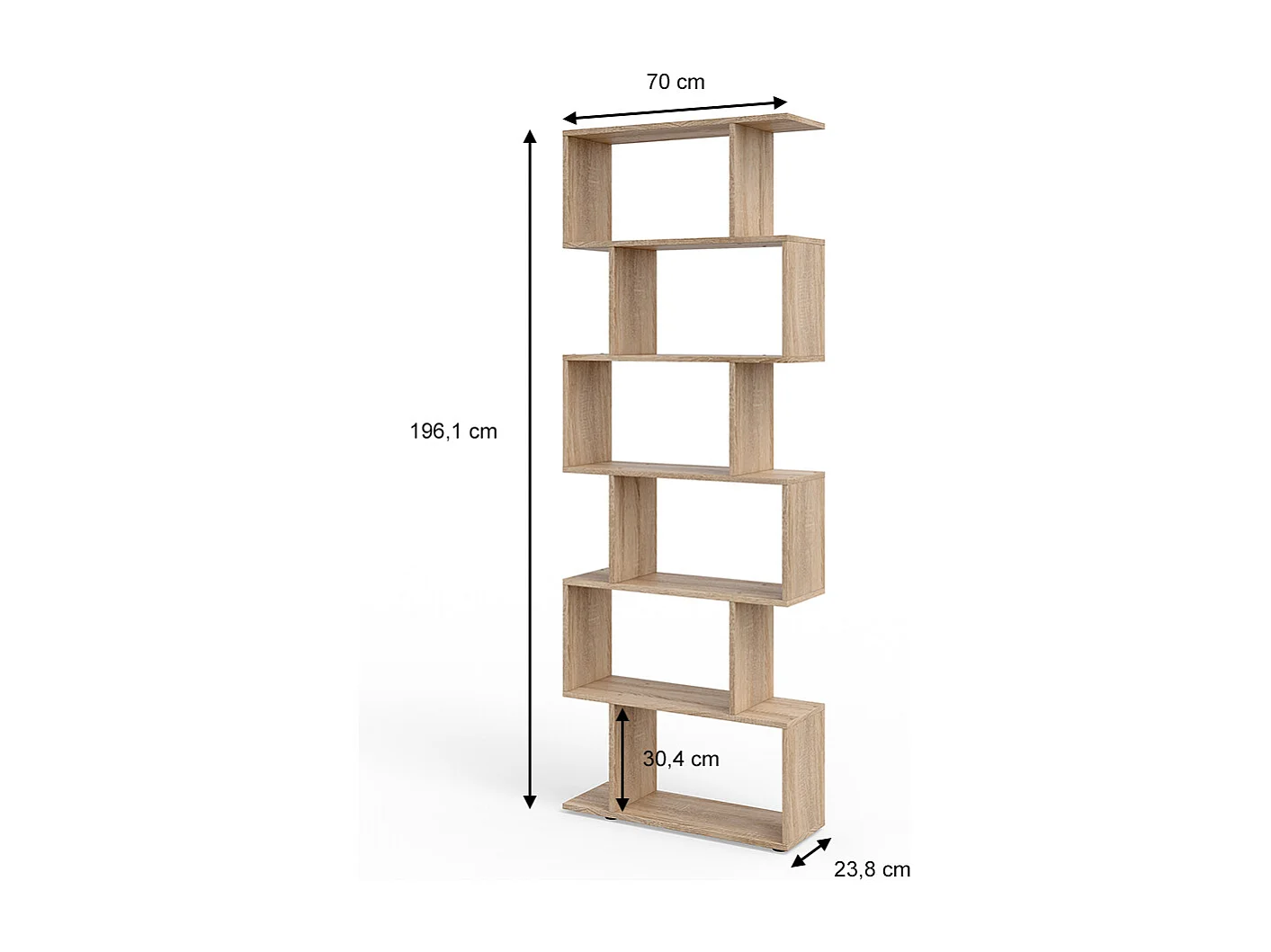 Separador de ambientes sonoma 70x23.8x192.2 levio