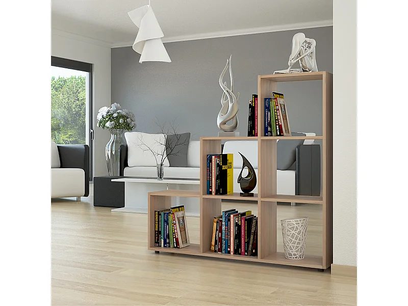 Treppenregal sonoma 105x29x107.5