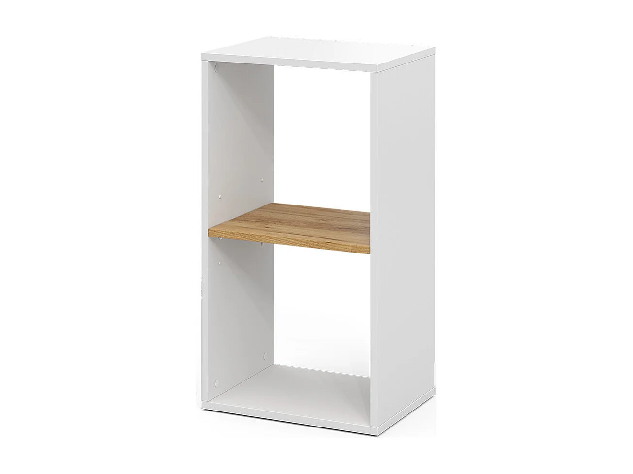 Étagère à livres chêne blanc/force de lor 40x30x74 tomy