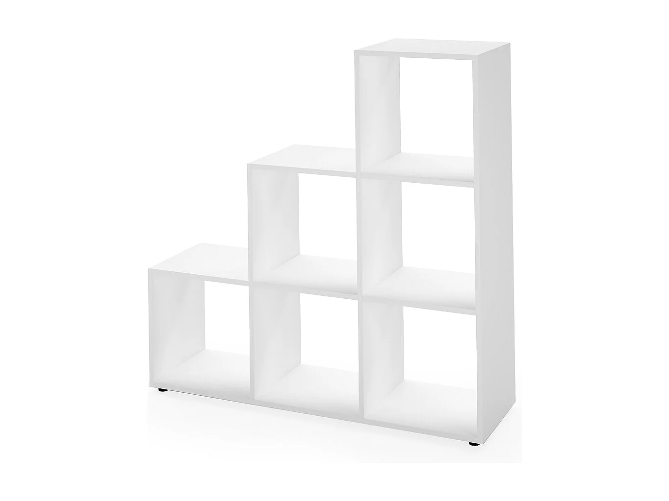 Treppenregal weiß 107.2x29x107.8