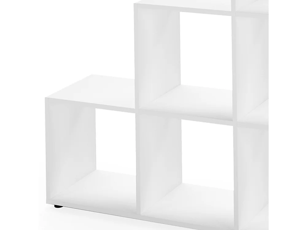 Treppenregal weiß 107.2x29x107.8