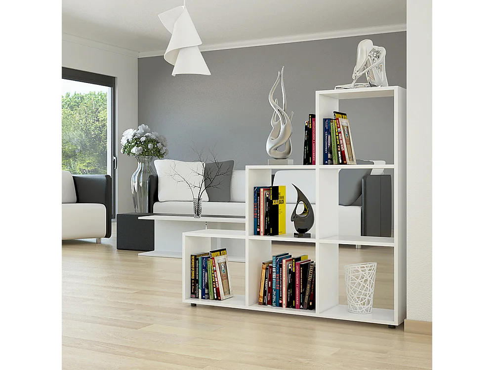 Étagère blanc 107.2x29x107.8