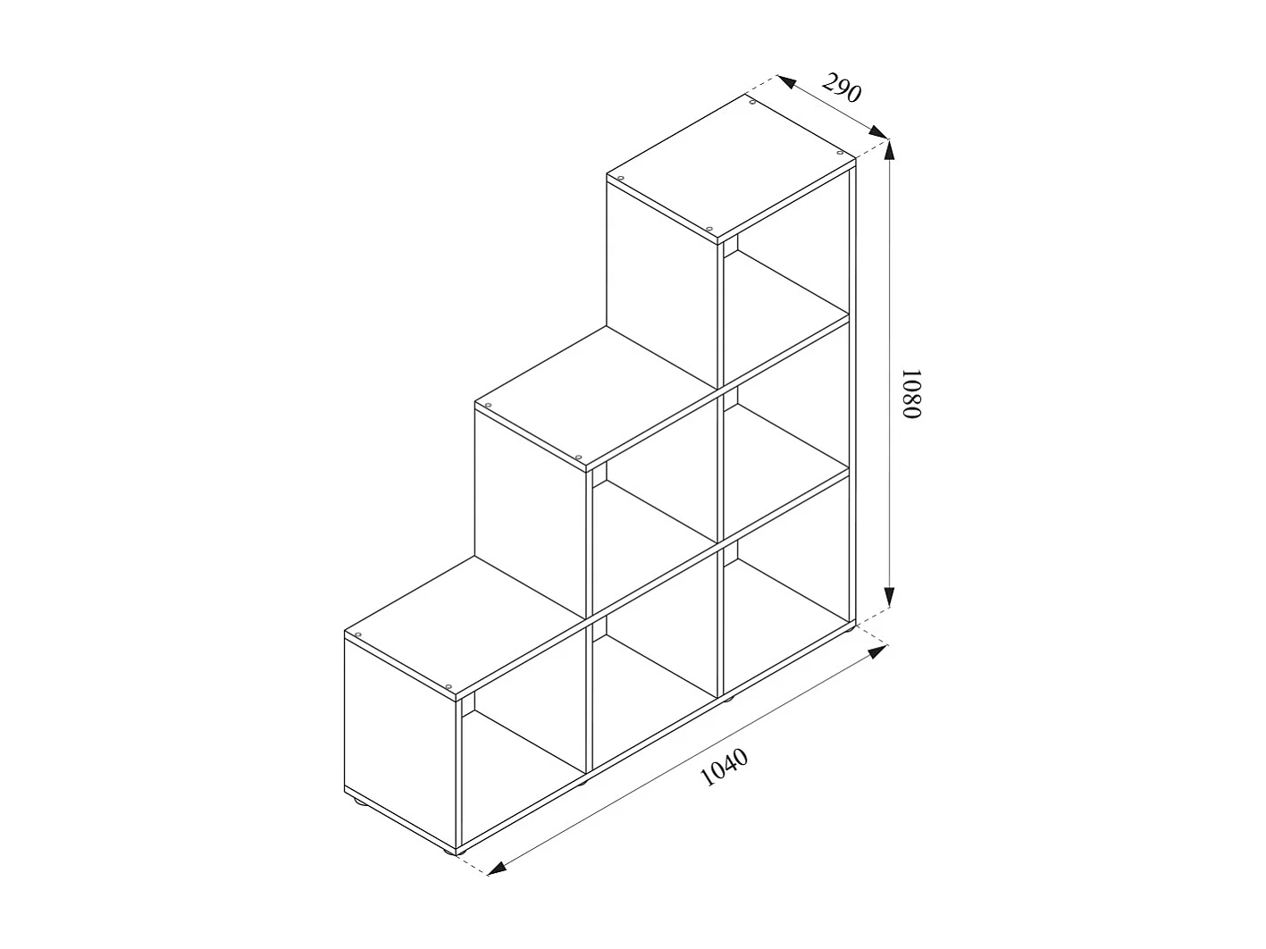 Étagère blanc 107.2x29x107.8