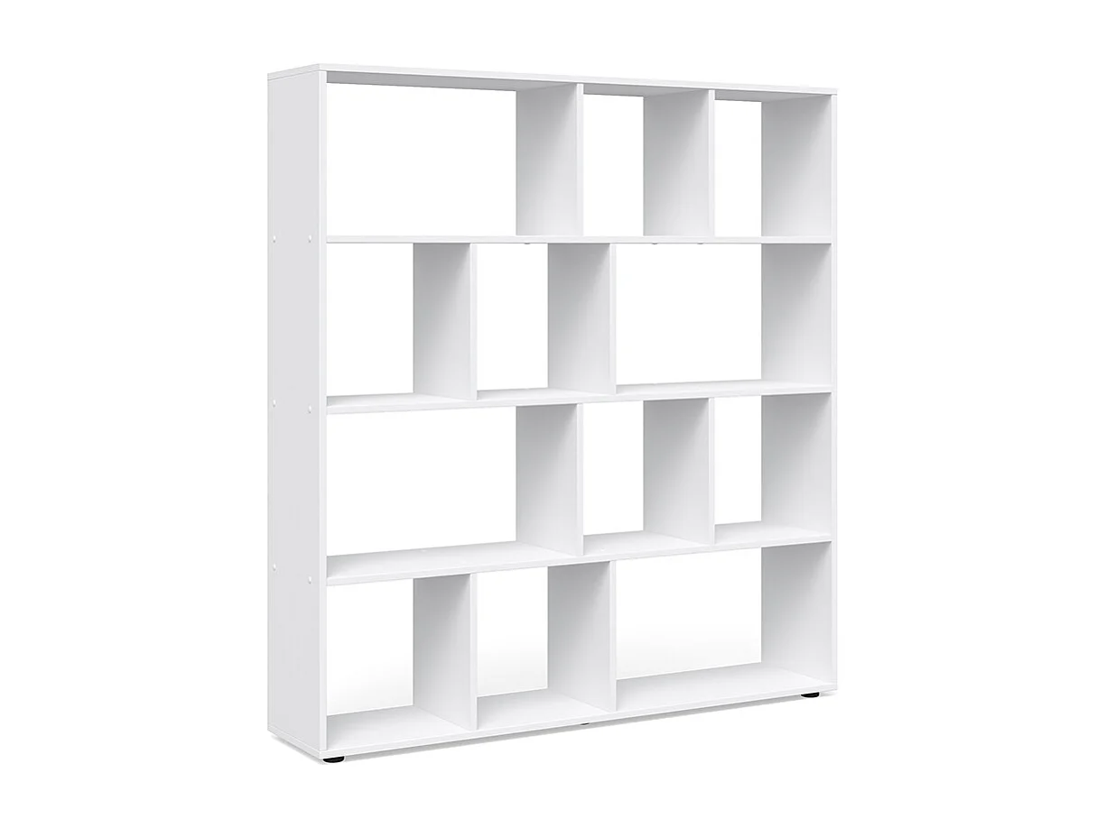 Meuble de rangement cube blanc 131.6x29x143 pilar